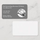 Visitekaartjes van professionele belastingplichtig (Voorkant / Achterkant)