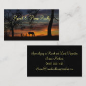 Visitekaartjes van Ranch Real Estate (Voorkant / Achterkant)