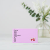 Visitekaartjes van Red Toeshoes (Staand voorkant)