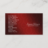 Visitekaartjes van remmen (Achterkant)