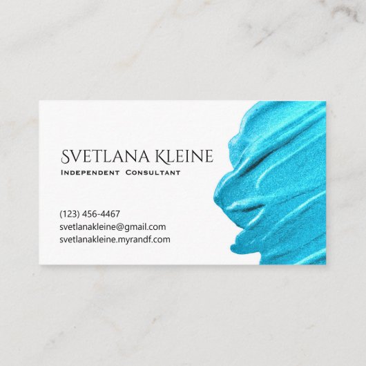 Visitekaartjes van Rodan en Fields (Achterkant)