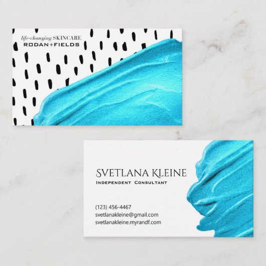 Visitekaartjes van Rodan en Fields (Voorkant / Achterkant)