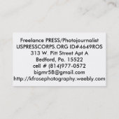 Visitekaartjes van rode autobanden (Achterkant)