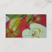 Visitekaartjes van rode Johnagold Apples (Achterkant)