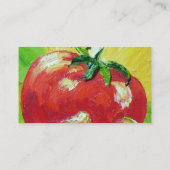 Visitekaartjes van rode tomaten (Achterkant)