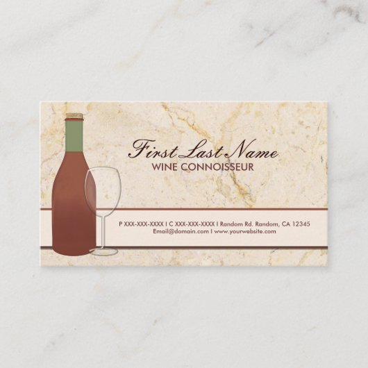 visitekaartjes van rode wijnstokken (Voorkant)