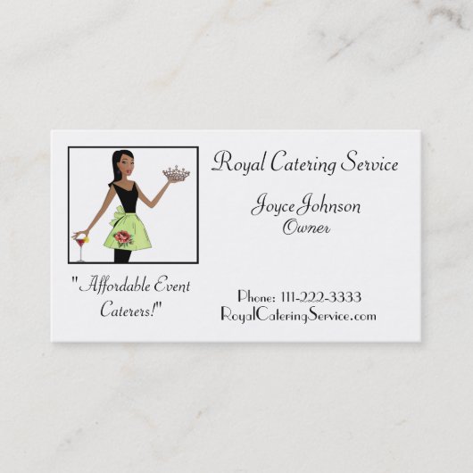 Visitekaartjes van Royal Cartering (Voorkant)