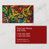 Visitekaartjes van salade in de gezondheidszorg (Voorkant / Achterkant)