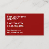 Visitekaartjes van salade in de gezondheidszorg (Achterkant)