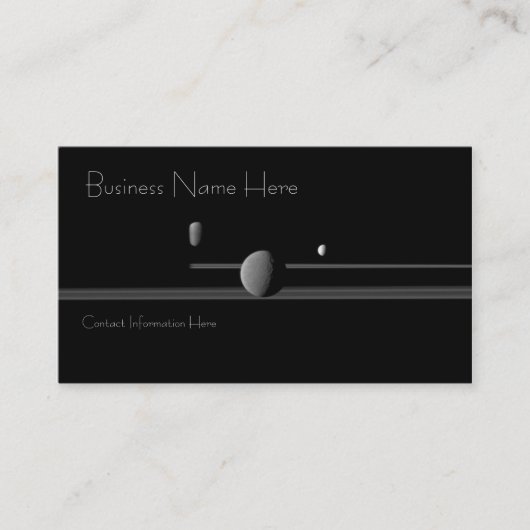 Visitekaartjes van Saturnus Moons (Voorkant)