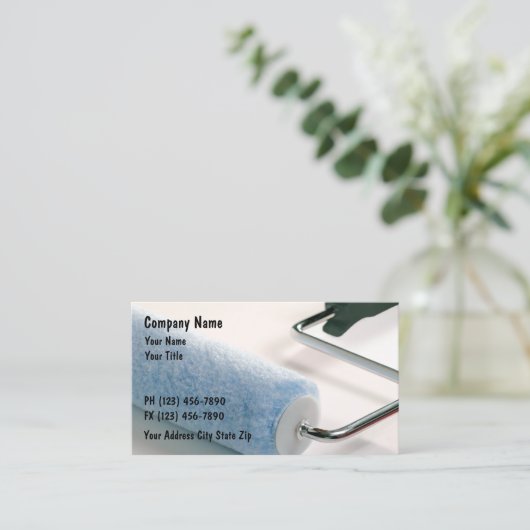 Visitekaartjes van schilders (Staand voorkant)