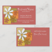 Visitekaartjes van Sewn Flowers (Voorkant / Achterkant)