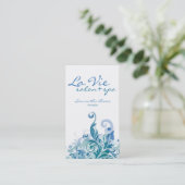 Visitekaartjes van spa of salon (Staand voorkant)
