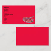 Visitekaartjes van Spaanse peper (Voorkant / Achterkant)