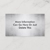 Visitekaartjes van staal (Achterkant)