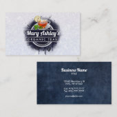 Visitekaartjes van thee (Voorkant / Achterkant)