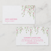 Visitekaartjes van tuinbloemen (Voorkant / Achterkant)