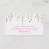 Visitekaartjes van tuinbloemen (Achterkant)