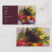 Visitekaartjes van tuingroenten (Voorkant / Achterkant)