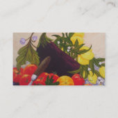 Visitekaartjes van tuingroenten (Achterkant)