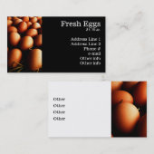 Visitekaartjes van verse eieren (Voorkant / Achterkant)