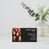 Visitekaartjes van verse eieren (Staand voorkant)