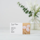 Visitekaartjes van verse eieren (Staand voorkant)