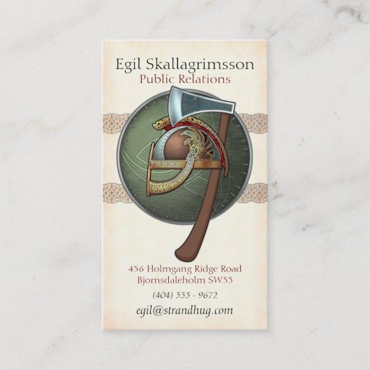 Visitekaartjes van Viking (Voorkant)