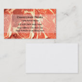 Visitekaartjes van vleesdistributeurs (Voorkant / Achterkant)