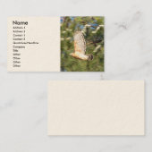 Visitekaartjes van vliegende vliegende hawi (Voorkant / Achterkant)