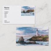 Visitekaartjes van vuurtoren van duiven (Voorkant / Achterkant)
