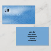 Visitekaartjes van waterbellen (Voorkant / Achterkant)