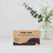 Visitekaartjes van western paard Silhouette (Staand voorkant)