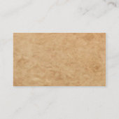 Visitekaartjes van western paard Silhouette (Achterkant)