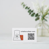 Visitekaartjes van Whatisnuclear.com (Staand voorkant)