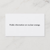 Visitekaartjes van Whatisnuclear.com (Achterkant)