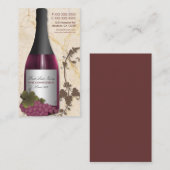  visitekaartjes van wijndruivenrassen (Voorkant / Achterkant)