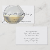 Visitekaartjes van wijnglas (Voorkant / Achterkant)