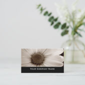 Visitekaartjes van witte chrysanthemum sepia (Staand voorkant)
