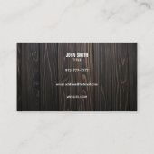 Visitekaartjes van Wooden Fence Slogans (Achterkant)