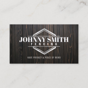 Visitekaartjes van Wooden Fence Slogans