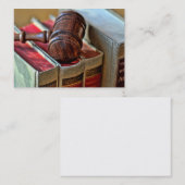 Visitekaartjes van Wooden Gavel (Voorkant / Achterkant)