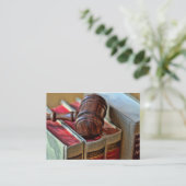 Visitekaartjes van Wooden Gavel (Staand voorkant)