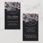 Visitekaartjes van zalm en spa (Voorkant / Achterkant)