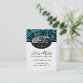 Visitekaartjes van zalm en spa (Staand voorkant)