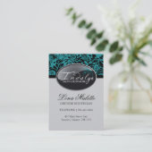 Visitekaartjes van zalm en spa (Staand voorkant)