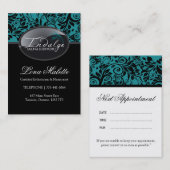 Visitekaartjes van zalm en spa afsprakenkaartje (Voorkant / Achterkant)