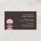 Visitekaartjes van Zebra van de bakkerij (Achterkant)