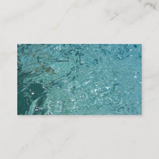 Visitekaartjes van zwembad (Achterkant)