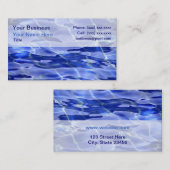 Visitekaartjes van zwembad (Voorkant / Achterkant)